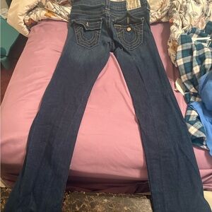 True Religion Dark Blue Boot Cut Jeans